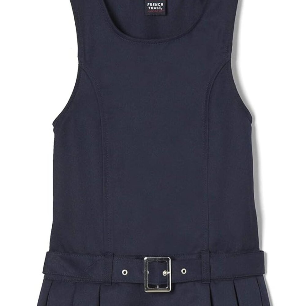 French Toast SY9236 Girls Belted Jumper Navy